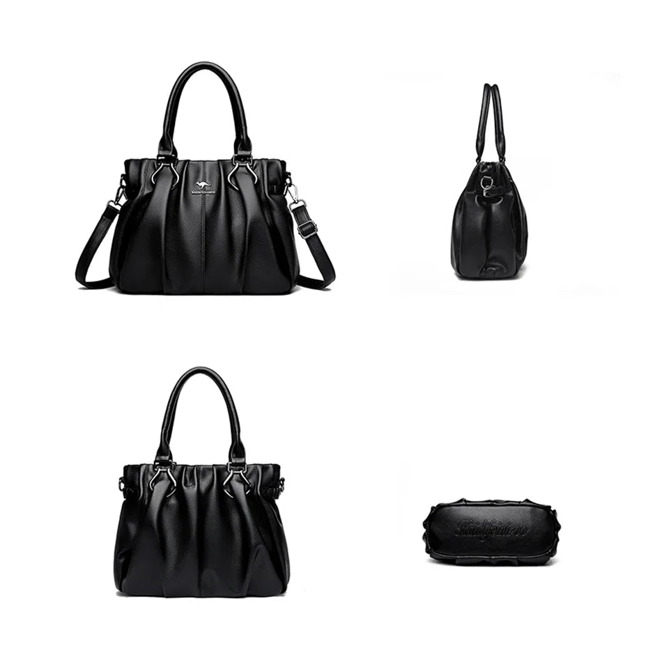 Luxury Casual Soft Leather Tote Bag for Women & Everyday Use