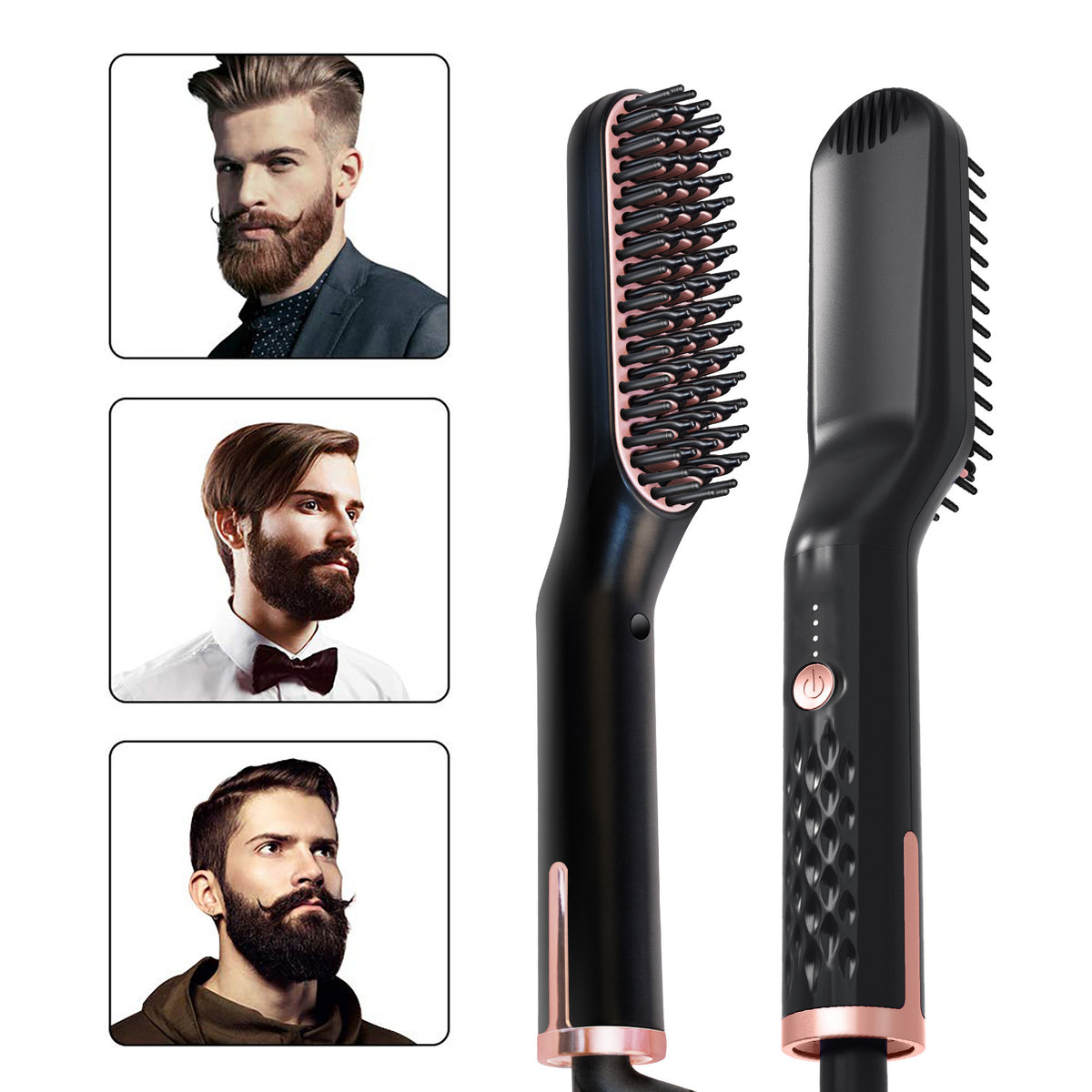 Electric hair straightening comb