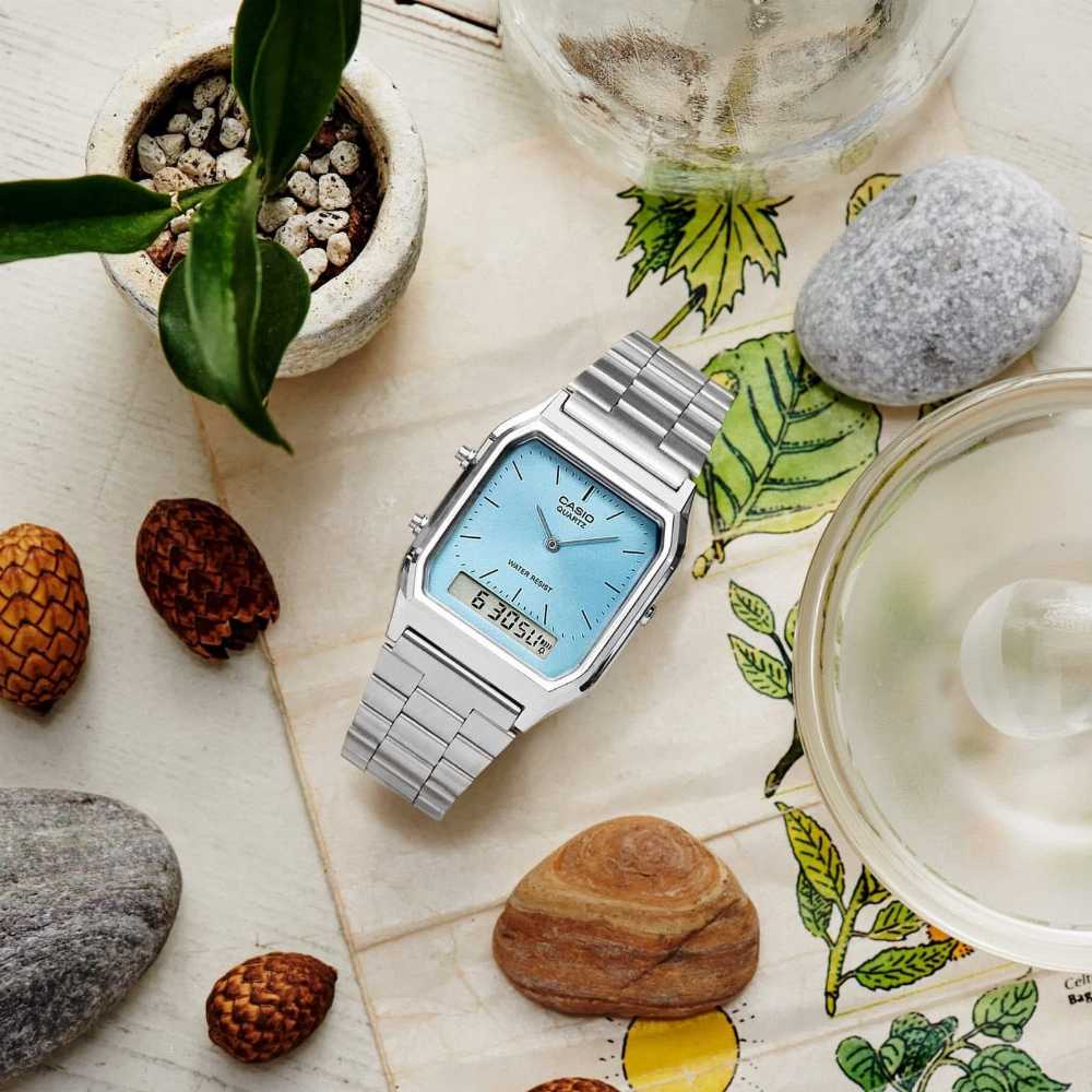 Casio Women's Quartz Analog Watch – Stainless Steel Strap | Classic Elegance