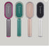 Hair straightener brush
