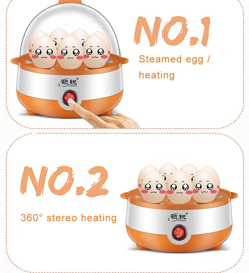 7-Egg Rapid Electric Cooker &amp; Food Steamer