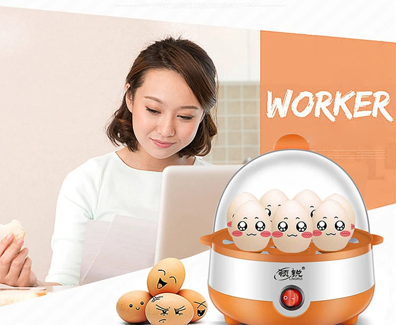 7-Egg Rapid Electric Cooker &amp; Food Steamer