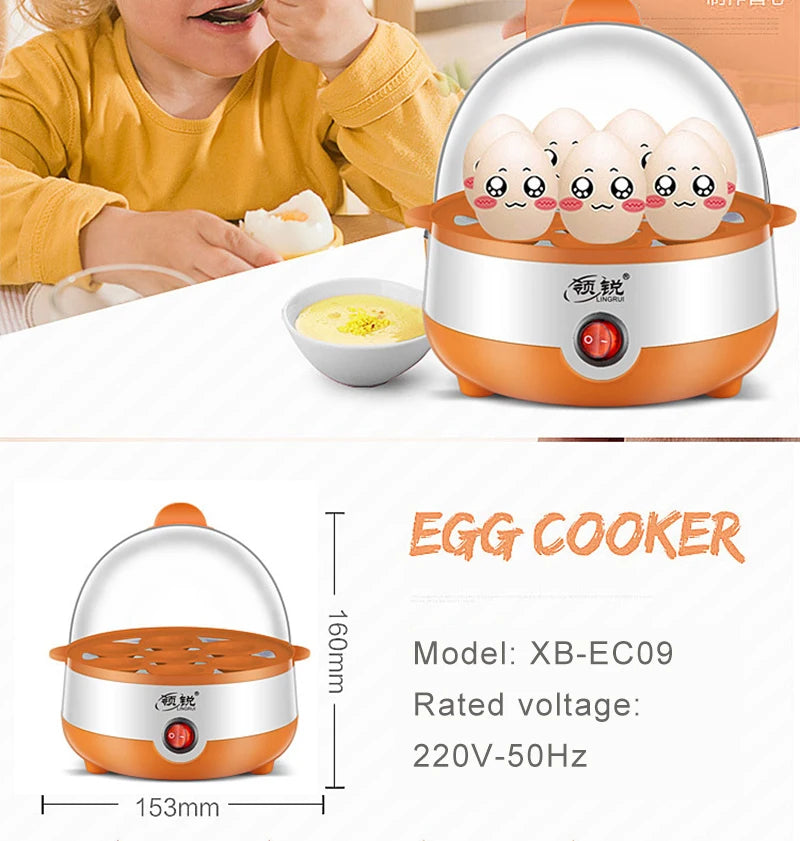 7-Egg Rapid Electric Cooker &amp; Food Steamer