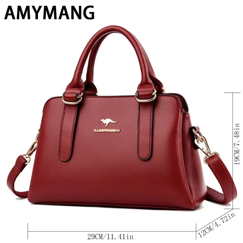 Luxury PU Leather Designer Shoulder &amp; Messenger Bag for Women