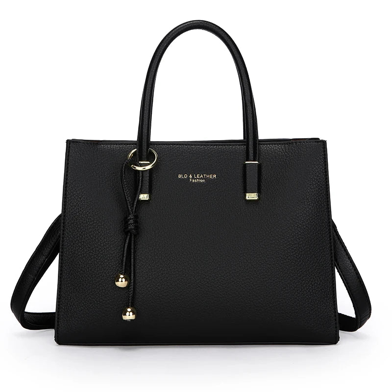 Genuine Leather Large Capacity Tote &amp; Crossbody Handbag for Women