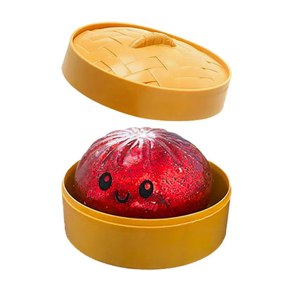 Glitter Dumpling Squishy Sensory Squeeze Toy for Stress Relief