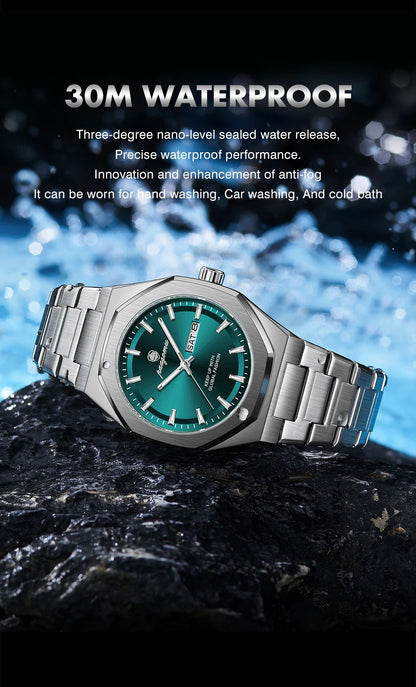 Luxury Stainless Steel Digital Quartz Watch
