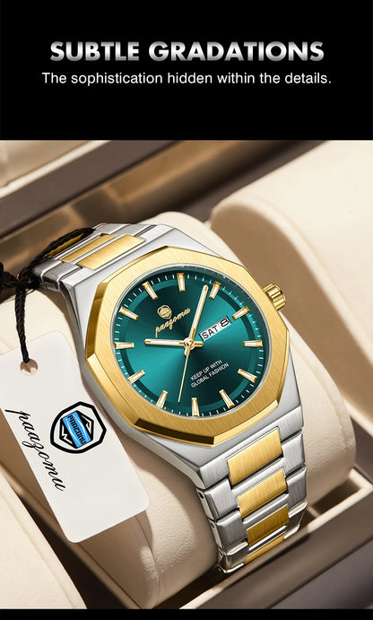 Luxury Stainless Steel Digital Quartz Watch