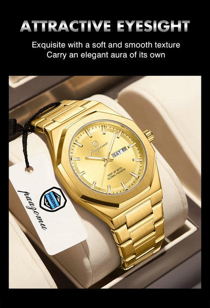 Luxury Stainless Steel Digital Quartz Watch