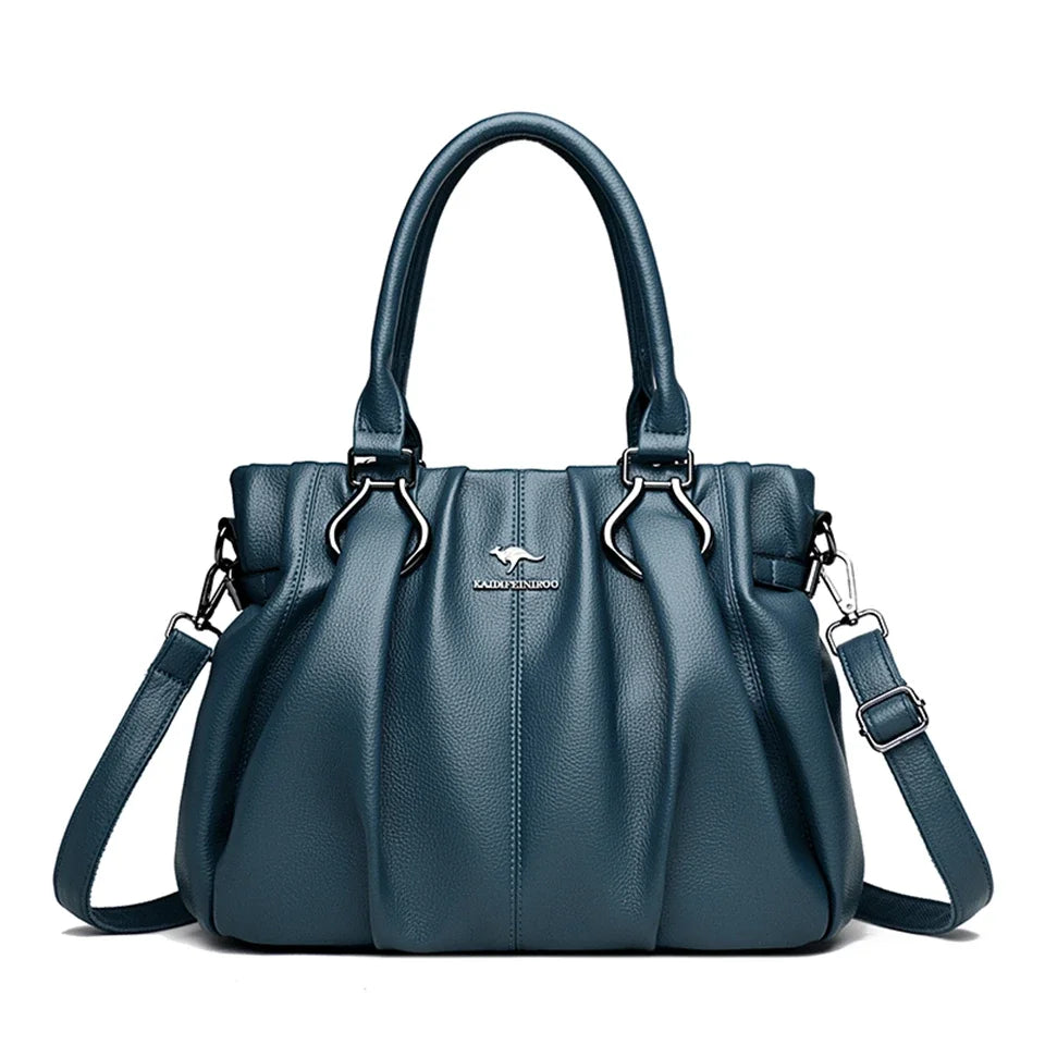 Luxury Casual Soft Leather Tote Bag for Women &amp; Everyday Use