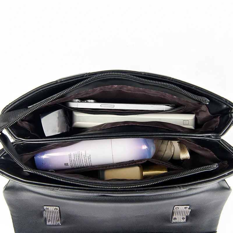 Korean Style Soft Leather Luxury Shoulder &amp; Crossbody Bag for Women
