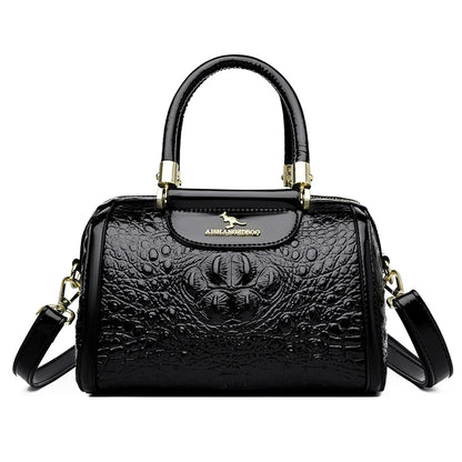 Women’s Crocodile Pattern Baguette Shoulder Bag
