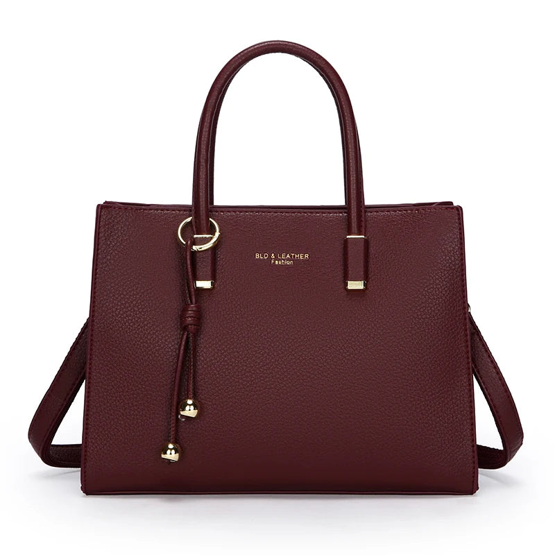 Genuine Leather Large Capacity Tote &amp; Crossbody Handbag for Women