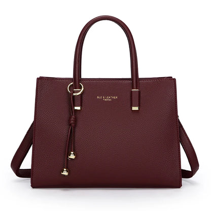 Genuine Leather Large Capacity Tote &amp; Crossbody Handbag for Women