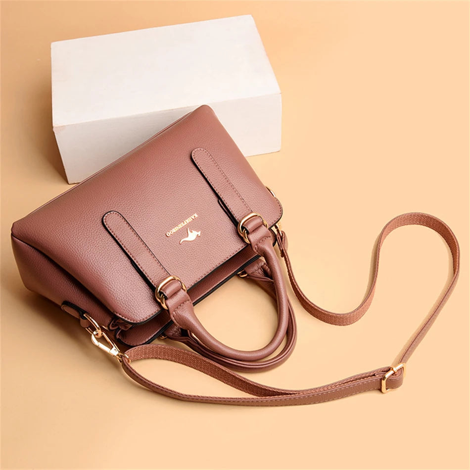 Luxury PU Leather Designer Shoulder &amp; Messenger Bag for Women