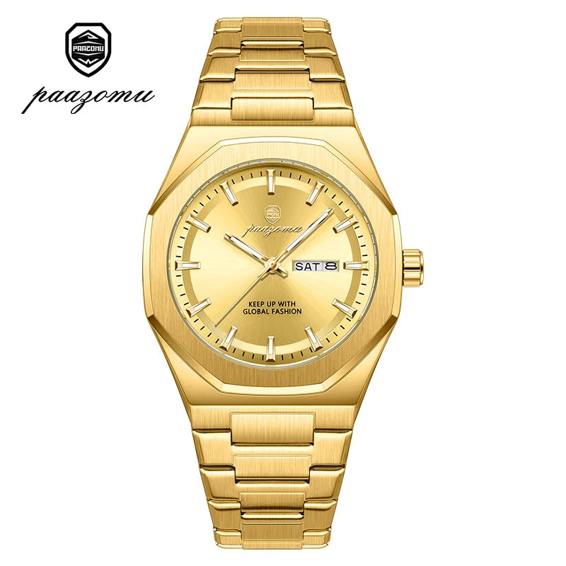 Luxury Stainless Steel Digital Quartz Watch