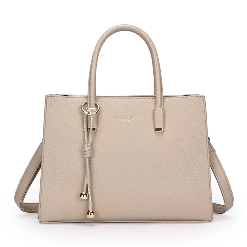 Genuine Leather Large Capacity Tote &amp; Crossbody Handbag for Women