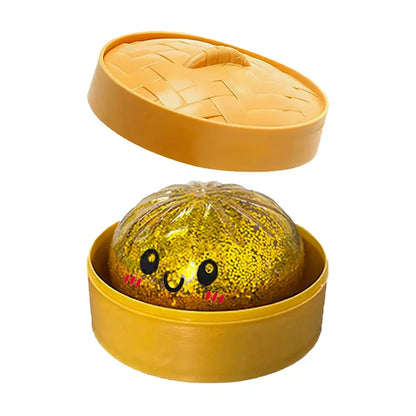 Glitter Dumpling Squishy Sensory Squeeze Toy for Stress Relief