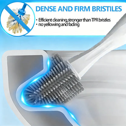 Electric Toilet Cleaning Brush with Adjustable Nylon Bristles