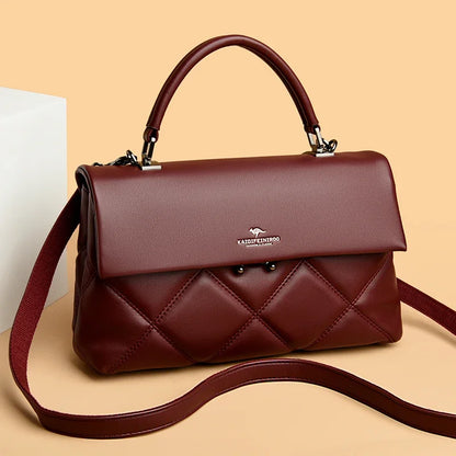 Korean Style Soft Leather Luxury Shoulder &amp; Crossbody Bag for Women