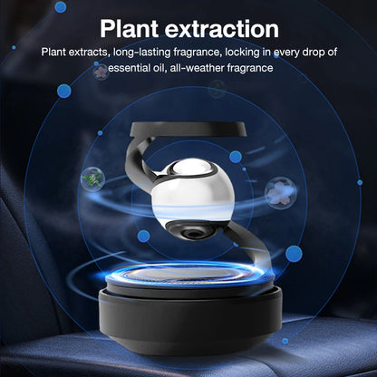 Solar Powered Rotating Car Air Freshener &amp; Aromatherapy Diffuser