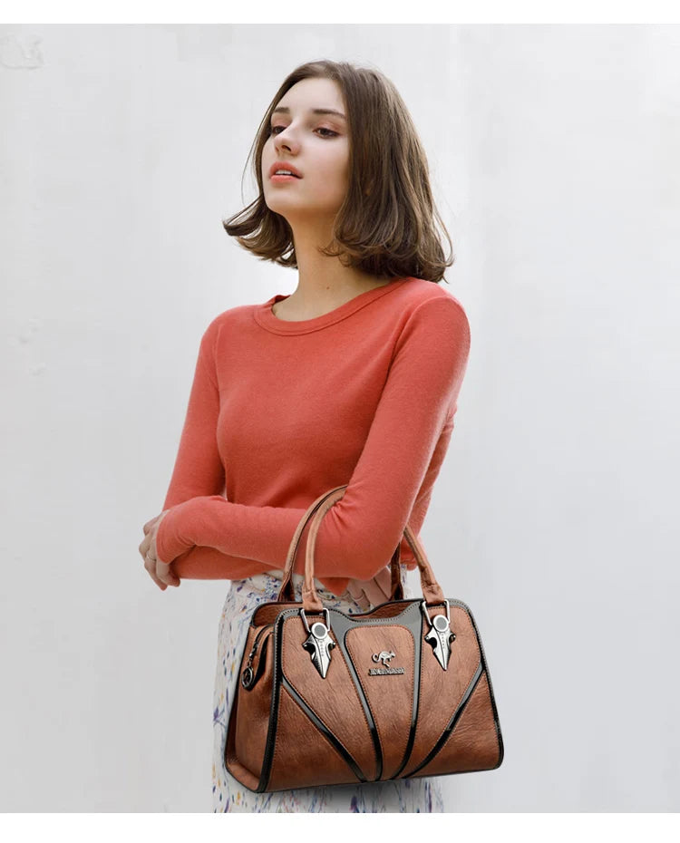 Luxury PU Leather Tote &amp; Shoulder Bag for Women