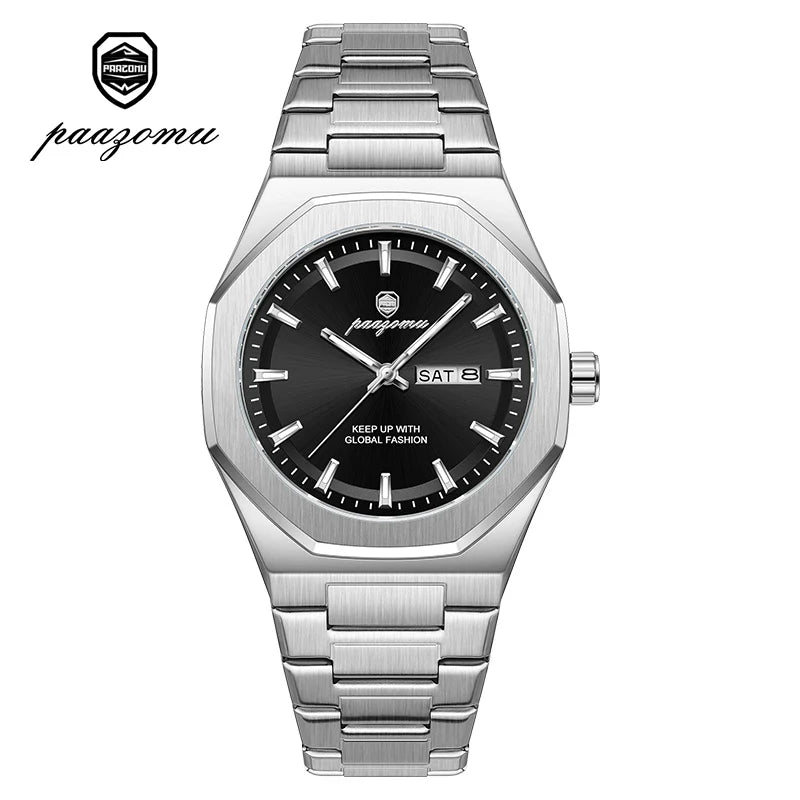 Luxury Stainless Steel Digital Quartz Watch