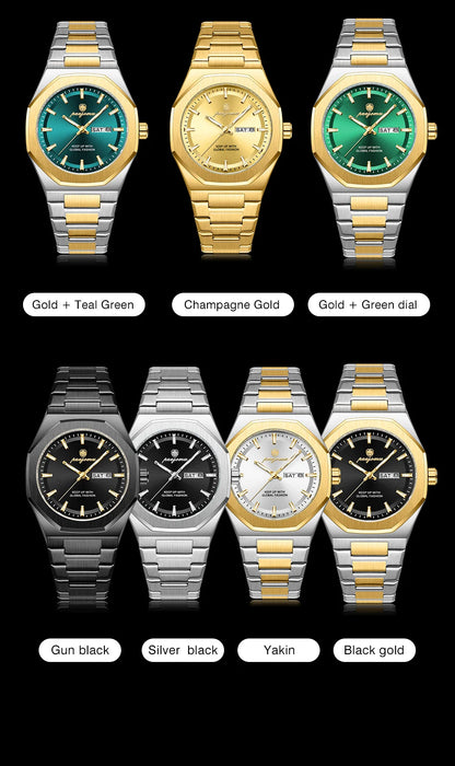 Luxury Stainless Steel Digital Quartz Watch