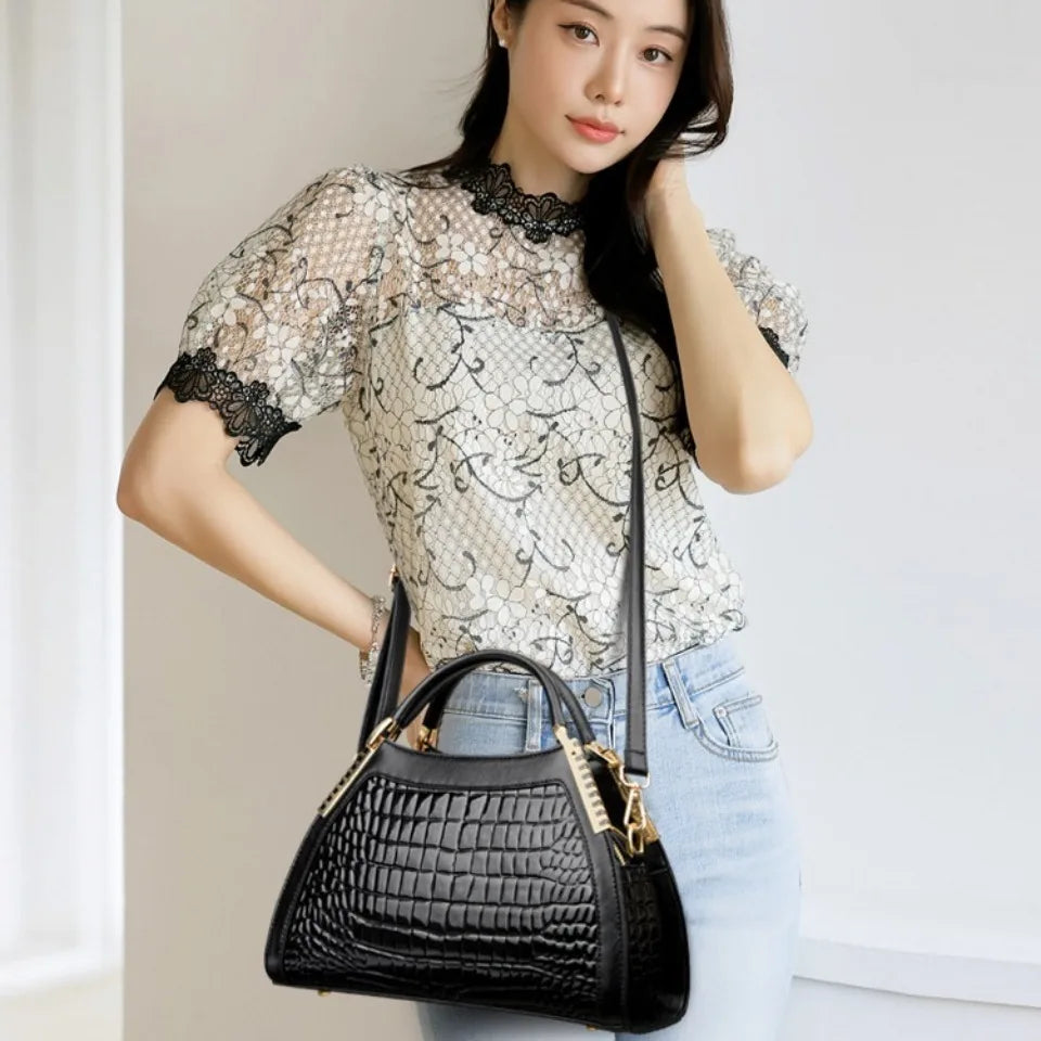 Luxury Patent Leather Shoulder &amp; Crossbody Bag for Women