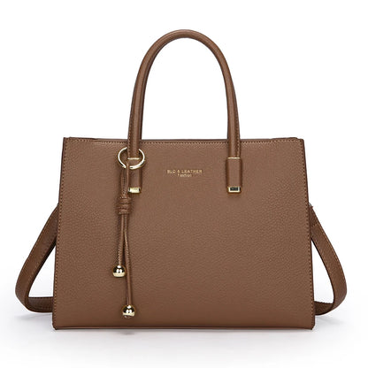 Genuine Leather Large Capacity Tote &amp; Crossbody Handbag for Women