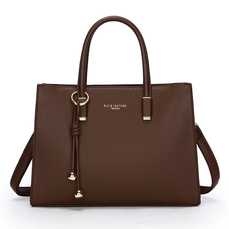 Genuine Leather Large Capacity Tote &amp; Crossbody Handbag for Women