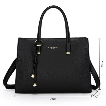 Genuine Leather Large Capacity Tote &amp; Crossbody Handbag for Women