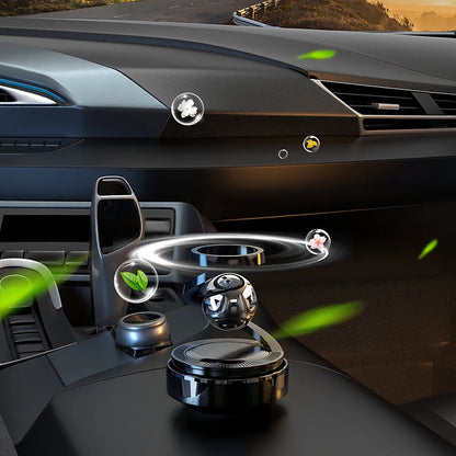 Solar Powered Rotating Car Air Freshener &amp; Aromatherapy Diffuser