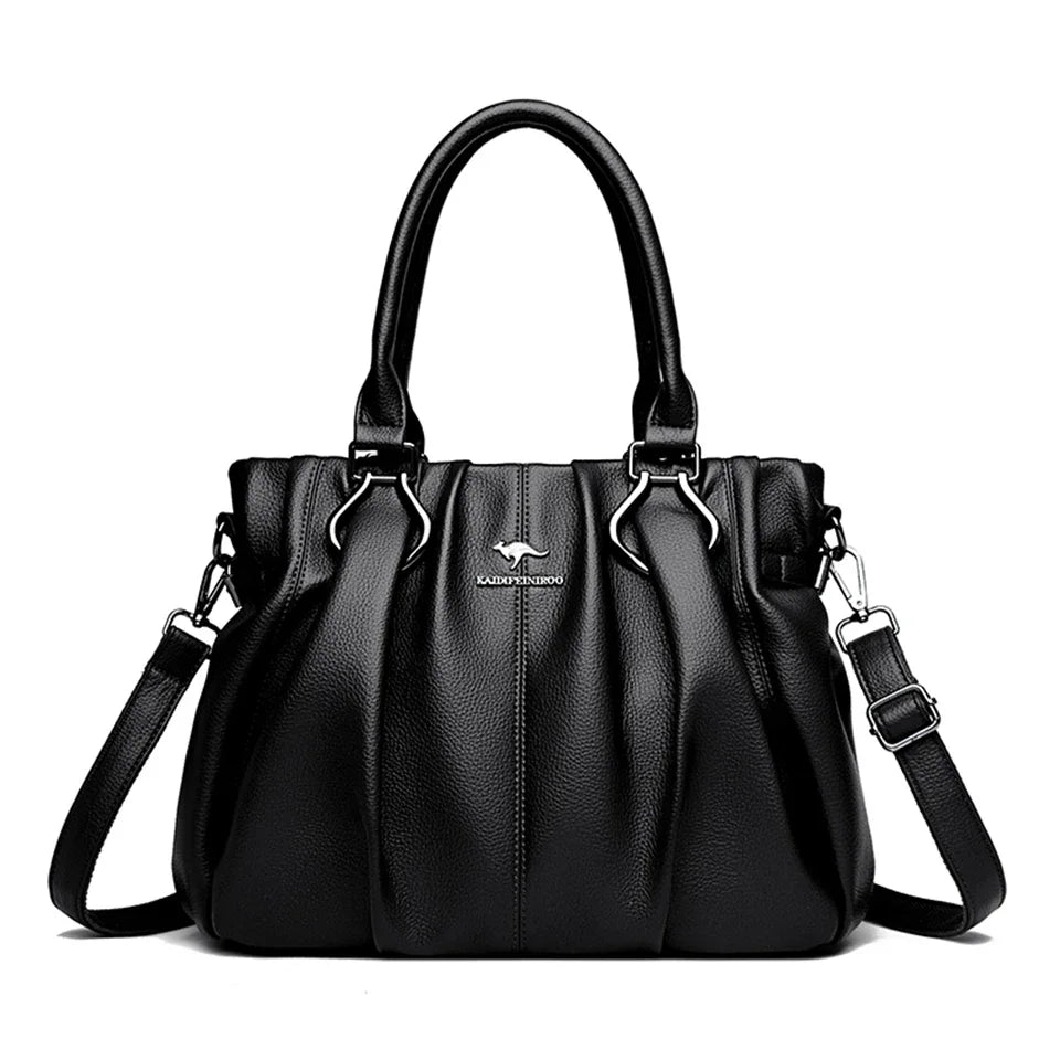 Luxury Casual Soft Leather Tote Bag for Women &amp; Everyday Use