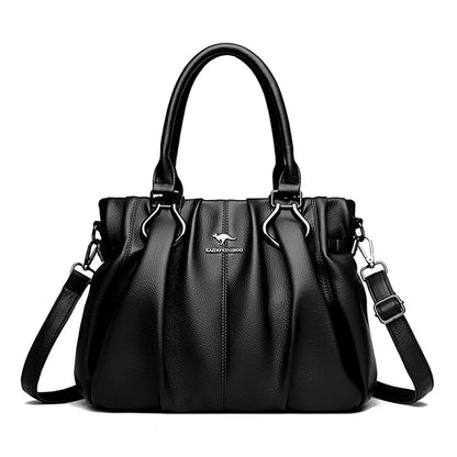 Luxury Casual Soft Leather Tote Bag for Women &amp; Everyday Use