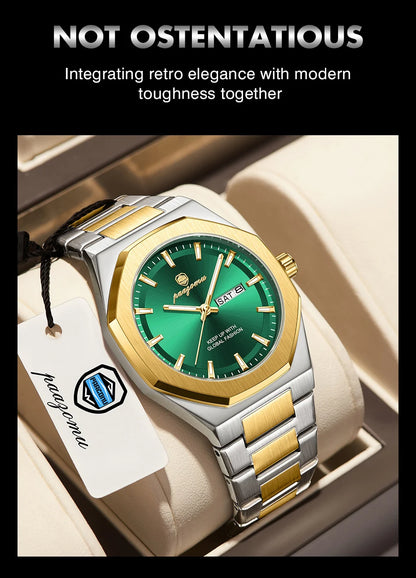 Luxury Stainless Steel Digital Quartz Watch