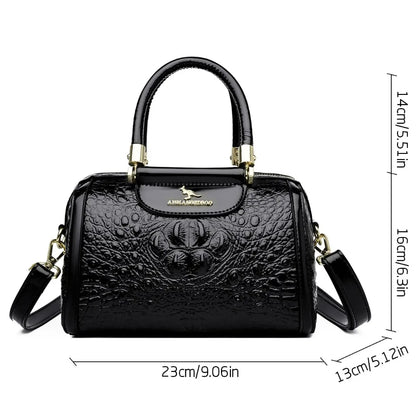 Women’s Crocodile Pattern Baguette Shoulder Bag