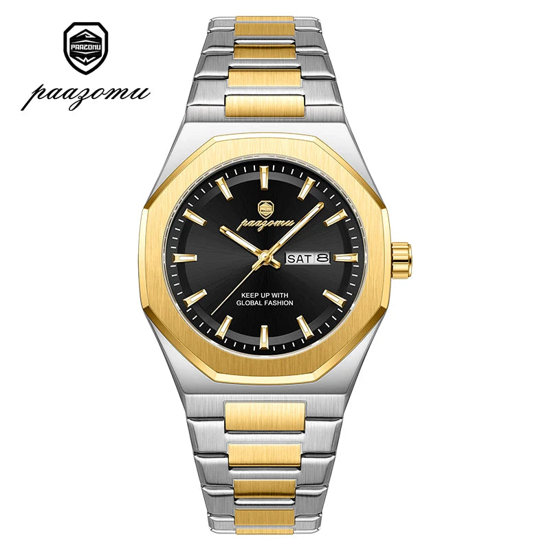 Luxury Stainless Steel Digital Quartz Watch