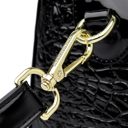 Women’s Crocodile Pattern Baguette Shoulder Bag
