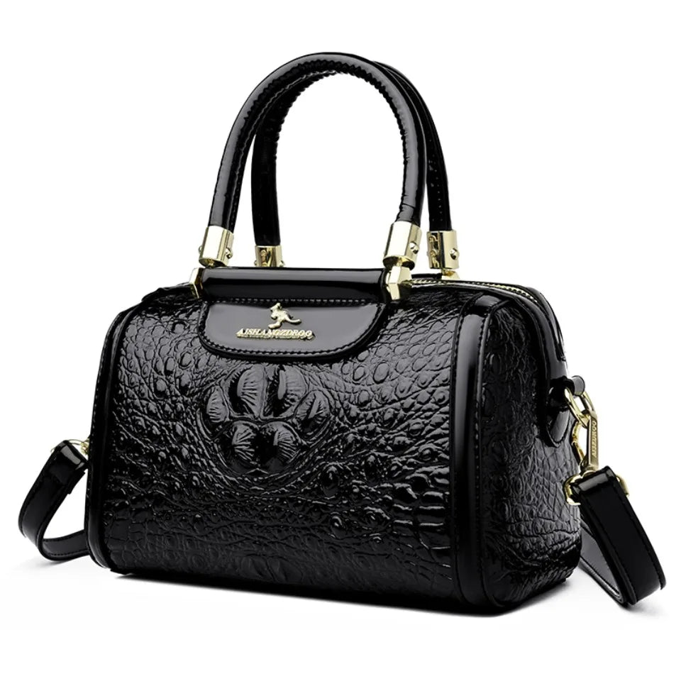 Women’s Crocodile Pattern Baguette Shoulder Bag