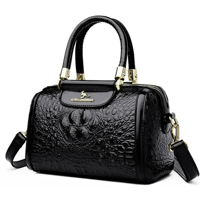 Women’s Crocodile Pattern Baguette Shoulder Bag