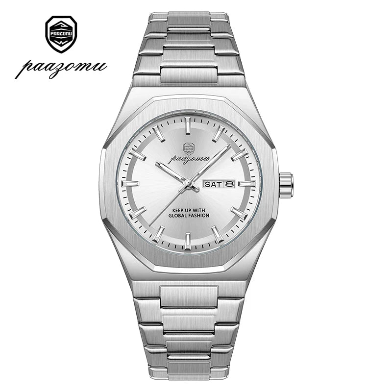Luxury Stainless Steel Digital Quartz Watch