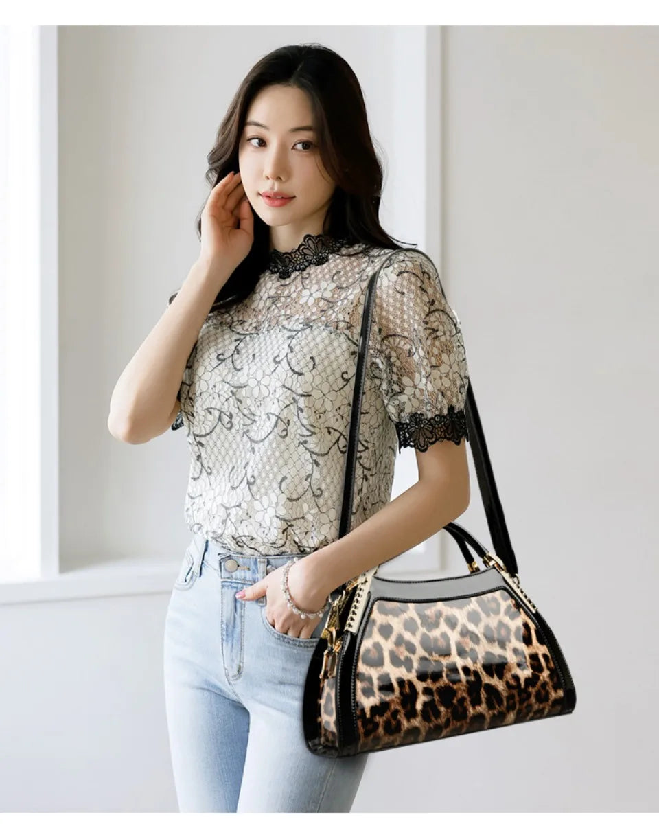 Luxury Patent Leather Shoulder &amp; Crossbody Bag for Women