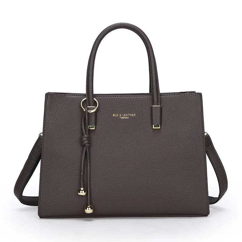 Genuine Leather Large Capacity Tote &amp; Crossbody Handbag for Women