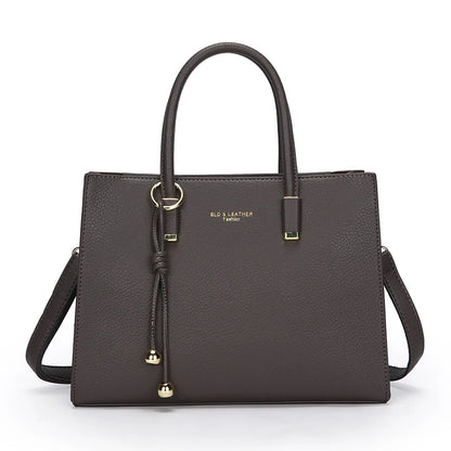Genuine Leather Large Capacity Tote &amp; Crossbody Handbag for Women