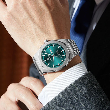 Luxury Stainless Steel Digital Quartz Watch