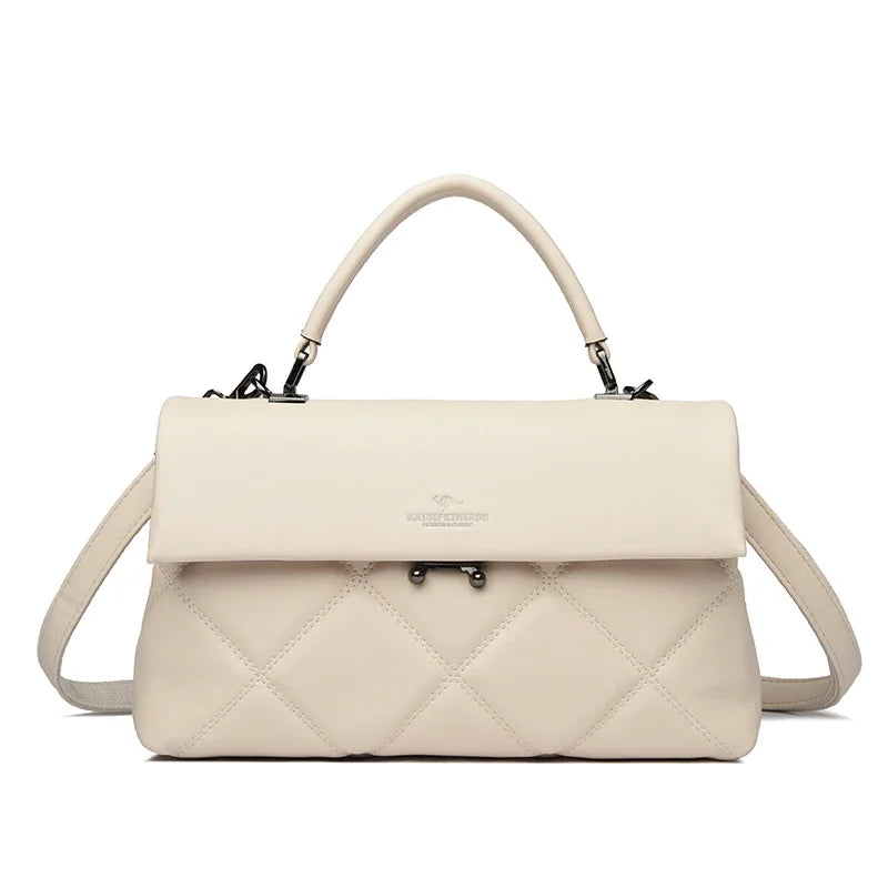 Korean Style Soft Leather Luxury Shoulder &amp; Crossbody Bag for Women