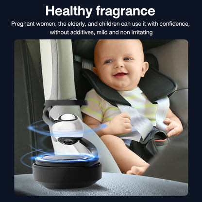 Solar Powered Rotating Car Air Freshener &amp; Aromatherapy Diffuser