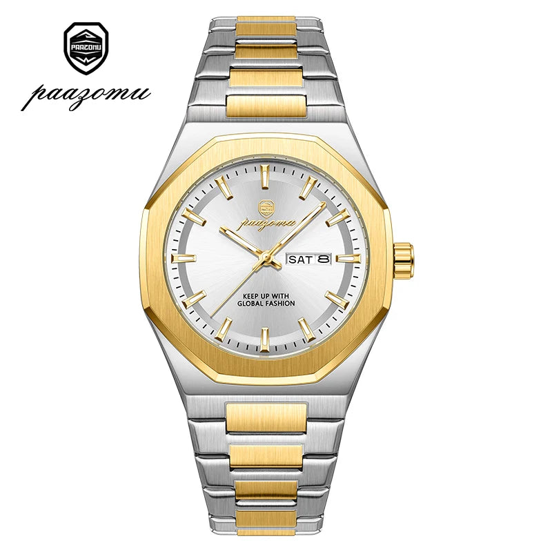 Luxury Stainless Steel Digital Quartz Watch
