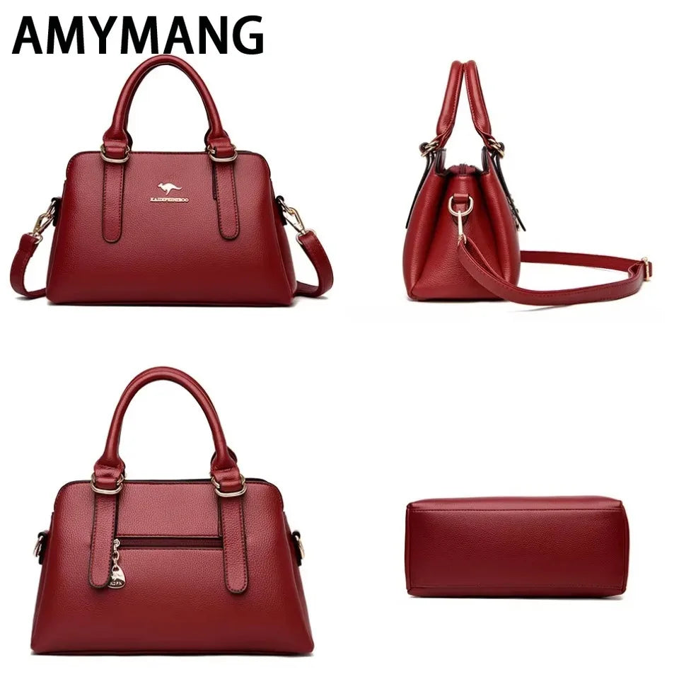Luxury PU Leather Designer Shoulder &amp; Messenger Bag for Women